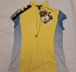 Jamie Sadock Yellow and Blue Muscle Tee
